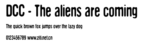 DCC - The aliens are coming.ttf字體轉換器圖片