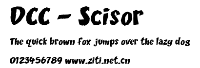 DCC - Scisor.otf字體轉換器圖片