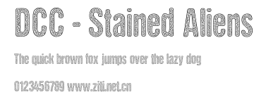 DCC - Stained Aliens.otf字體轉換器圖片