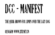 DCC - Manifest.otf字體轉換器圖片