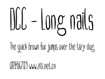 DCC - Long nails.ttf字體轉換器圖片