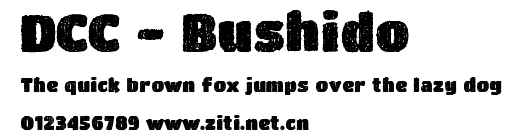 DCC - Bushido.ttf字體轉換器圖片