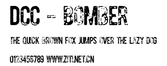 DCC - Bomber.otf字體轉換器圖片