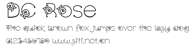 DC Rose.ttf字體轉換器圖片