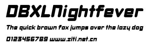 DBXLNightfever.ttf字體轉換器圖片