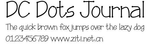DC Dots Journal.ttf字體轉換器圖片