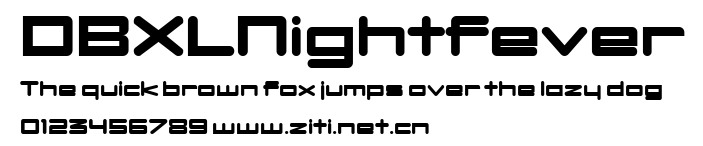 DBXLNightfever.ttf字體轉換器圖片