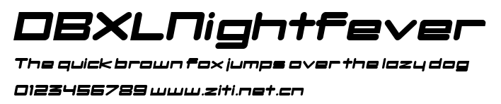 DBXLNightfever.ttf字體轉換器圖片