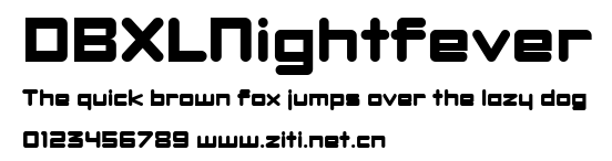 DBXLNightfever.ttf字體轉換器圖片
