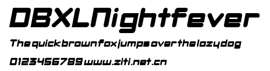 DBXLNightfever.ttf字體轉換器圖片