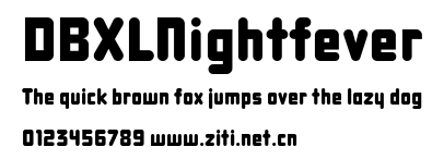 DBXLNightfever.ttf字體轉換器圖片