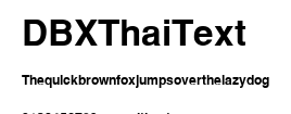 DBX ThaiText.ttf字體轉換器圖片
