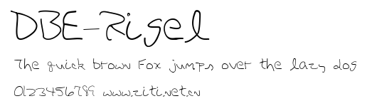 DBE-Rigel.ttf字體轉換器圖片