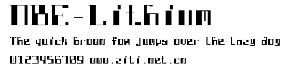 DBE-Lithium.ttf字體轉換器圖片