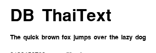 DB ThaiText.ttf字體轉換器圖片