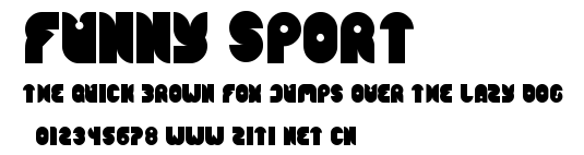 funny sport.ttf字體轉換器圖片