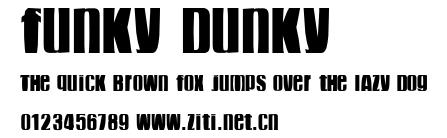 funky dunky.ttf字體轉換器圖片