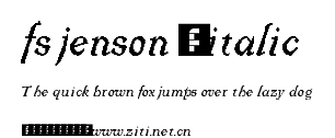 fs jenson 1 italic.ttf字體轉換器圖片