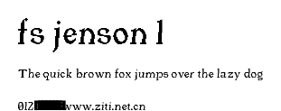 fs jenson 1.ttf字體轉換器圖片