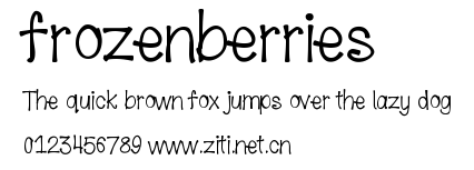 frozenberries.ttf字體轉換器圖片