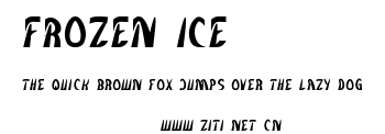 frozen ice.ttf字體轉換器圖片