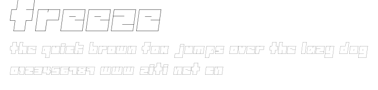 freeze.ttf字體轉換器圖片