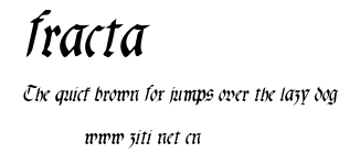fracta.ttf字體轉換器圖片