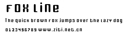 fox line.ttf字體轉換器圖片