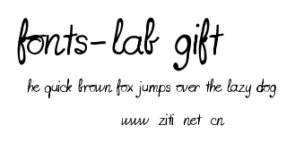 fonts-lab gift.ttf字體轉換器圖片