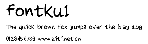 fontku1.ttf字體轉換器圖片