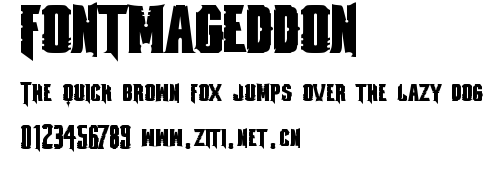 fontmageddon.ttf字體轉換器圖片