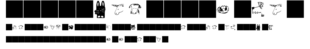 GMDoodles_Animals.ttf字體轉換器圖片