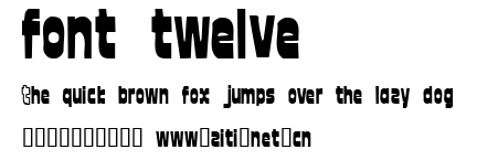 font twelve.ttf字體轉換器圖片