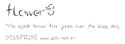 flower3.ttf字體轉換器圖片