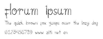 florum ipsum.ttf字體轉換器圖片