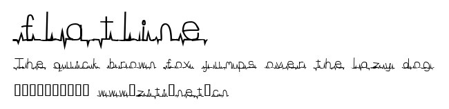 flatline.ttf字體轉換器圖片