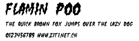 flamin poo.ttf字體轉換器圖片