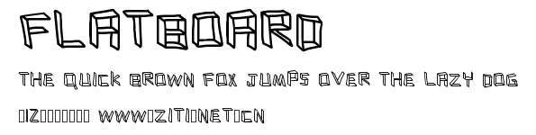 flatboard.ttf字體轉換器圖片