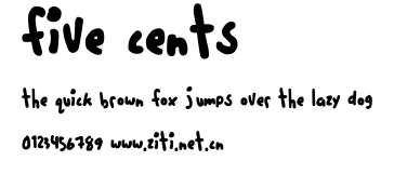 five cents.ttf字體轉換器圖片