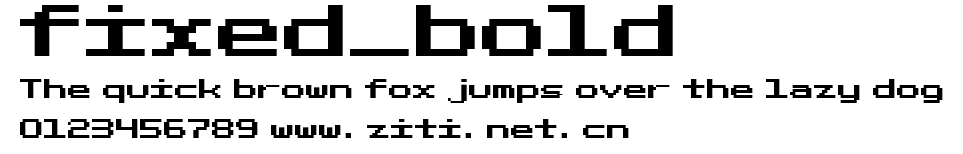 fixed_bold.ttf字體轉換器圖片
