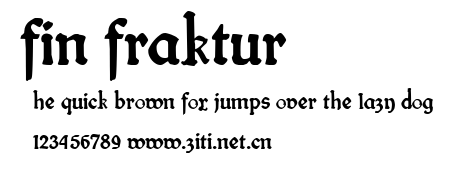 fin fraktur.ttf字體轉換器圖片
