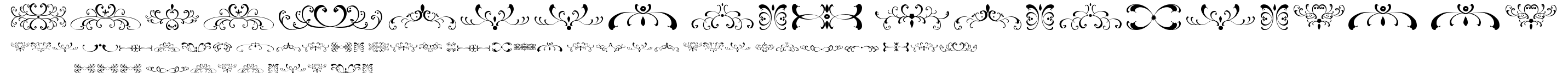 filigrees and ornaments ST.ttf字體轉換器圖片
