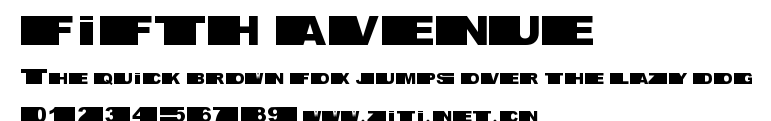 fifth avenue.ttf字體轉換器圖片