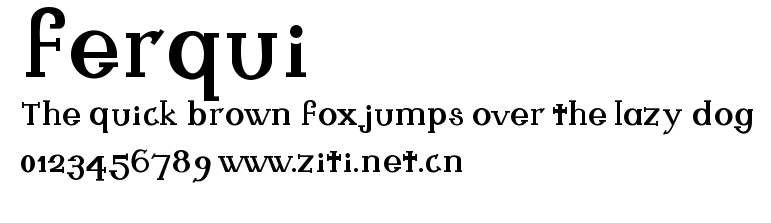 ferqui.ttf字體轉換器圖片