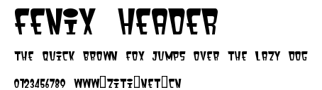 fenix header.ttf字體轉換器圖片