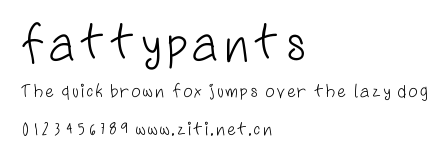 fattypants.ttf字體轉換器圖片