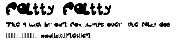 fatty fatty.ttf字體轉換器圖片