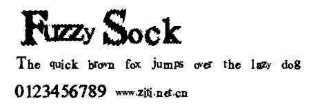 FuzzySock.ttf字體轉換器圖片