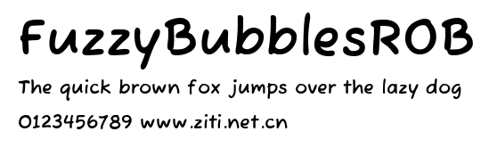 FuzzyBubblesROB.ttf字體轉換器圖片