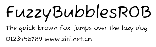 FuzzyBubblesROB.ttf字體轉換器圖片